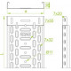 Кабельный лоток KGL150H30/3 130216 BAKS