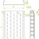 Кабельный лоток KCL300H42/3  140830 BAKS