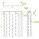 Кабельный лоток KOJ300H42/3 141430 BAKS