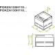 Оцинкованная коробка с блокировкой открытия и алюминиевой крышкой POKZAS205H110G BAKS 242032