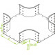 Горизонтальная крестовина CZKZC500H200 371350 DKC