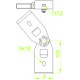 Шарнирный соединитель навесной LDDTH50 N 451202 DKC