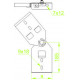 Шарнирный соединитель навесной LDDCH120 N 483503 DKC