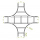 Горизонтальная крестовина CZDC400H100 N 492340 DKC
