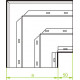 Угол 90 ° трехсекционный  горизонтальный KKNt250H48 BAKS 570925