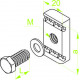 Комплект болтов SRM8x25 BAKS 650451