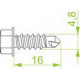 Шуруп самонарезной SMD4,8x16 BAKS 804043