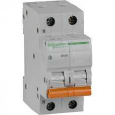 Автоматический Выключатель Ва63 1П+Н 63A C 4,5 Ка, Болгария/Италия 11219 Schneider Electric