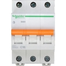 Выключатель автоматический модульный 3п C 16А 4.5кА BA63 Домовой Schneider Electric 11223