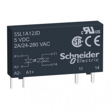 Реле твердотельное 1 фаза 2А 12В 280В Schneider Electric SSL1A12JD