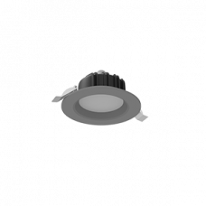 Cветильник светодиодный "ВАРТОН" Downlight круглый встраиваемый 120*65 мм 11W 4000K IP54 RAL7045 серый матовый Varton V1-R0-H0011-10000-4401140