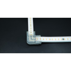 Соединитель жесткий пластиковый L-образный для ленты AC230V IP20 (упаковка 10 шт) Varton V4-R0-00.0049.STR-0001