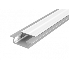Алюминиевый профиль для LED ленты с рассивателем опал встраиваемый 2000х30х11мм (монтажный размер 24 мм, максимальная ширина ленты 10мм) Varton V4-R0-70.0001.KIT-0202