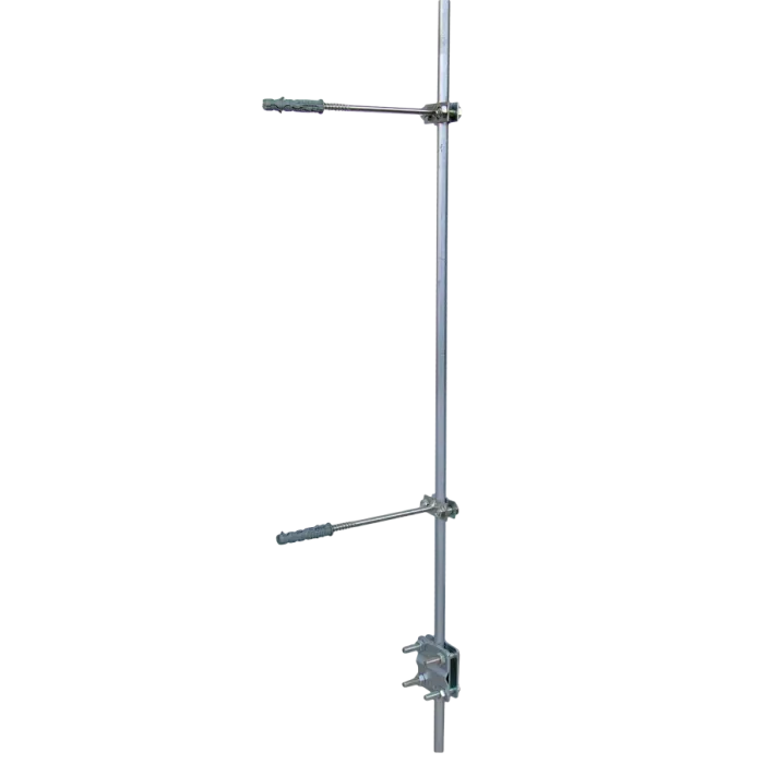 Молниеприемная мачта с держателем (креплением) для бетонного фасада, оцинк. 3,5 м KM115 KM GROM