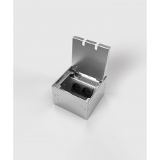 Лючок-невидимка в пол на 4 модуля (2 розетки 45x45) IP41 System Power SP01-0404