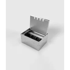 Лючок-невидимка в пол на 8 модулей (4 розетки 45x45) IP41 System Power SP01-0408