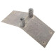 Крепление молниеприемника d16 на конек угол 130град. HZ EKF lp-04003-sp