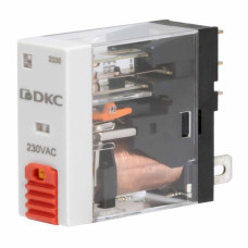 Реле одиночное 230В AC 1 перекидн. контакт тестовая кнопка DKC IR-230AC-1CO-D