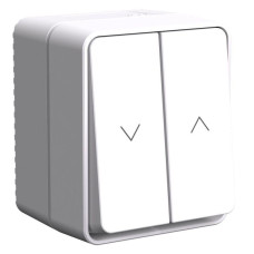 Выключатель для жалюзи 2-кл. ОП AtlasDesign PROFI 10А IP54 бел. SE ATN540119