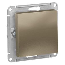Выключатель 1-кл. AtlasDesign 2-п. 10А мех. шампань SE ATN000521