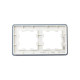 Рамка 2-м BRITE РУ-2-2-Бр стекло бел. RE IEK BR-M22-G-41-K01