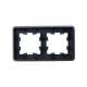 Рамка 2-м BRITE РУ-2-2-Бр стекло графит RE IEK BR-M22-G-41-K53