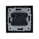 Выключатель 2-кл. СП BRITE ВСР10-2-0-БрГ 10А в сборе графит IEK BR-V20-0-10-K53-F