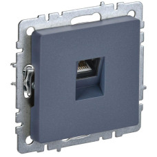 Розетка компьютерная СП RJ45 кат.6 BRITE РК11-БрМ механизм маренго IEK BR-K10-2-K35