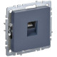 Розетка компьютерная СП RJ45 кат.6 BRITE РК11-БрМ механизм маренго IEK BR-K10-2-K35