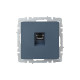 Розетка компьютерная СП RJ45 кат.6 BRITE РК11-БрМ механизм маренго IEK BR-K10-2-K35
