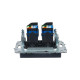 Розетка компьютерная двойн. СП RJ45 кат.6 BRITE РК11-2-БрМ механизм маренго IEK BR-K20-2-K35