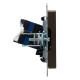 Розетка компьютерная СП RJ45 кат.6 BRITE РК11-БрТБ механизм бронза IEK BR-K10-2-K45