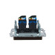 Розетка компьютерная двойн. СП RJ45 кат.6 BRITE РК11-2-БрТБ механизм бронза IEK BR-K20-2-K45