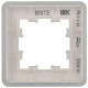 Рамка 1-м BRITE РУ-1-1-Бр метал. алюм. RE IEK BR-M12-M-01-K47
