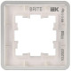 Рамка 1-м BRITE РУ-1-1-Бр метал. алюм. RE AL IEK BR-M12-M-21-K47