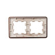 Рамка 2-м BRITE РУ-2-1-Бр метал. коричн. RE AL IEK BR-M22-M-21-K30