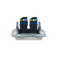Розетка компьютерная двойн. СП RJ45 кат.6 BRITE РК11-2-БрБ механизм бел. IEK BR-K20-2-K01