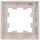 Рамка 1-м BRITE РУ-1-2-Бр стекло розовый матов. IEK BR-M12-G-31-K14