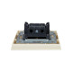 Выключатель 2-кл. СП BRITE ВСР10-2-0-БрКр 10А в сборе беж. IEK BR-V20-0-10-K10-F