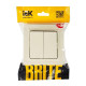 Выключатель 2-кл. СП BRITE ВСР10-2-0-БрКр 10А в сборе беж. IEK BR-V20-0-10-K10-F