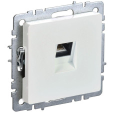 Розетка компьютерная СП RJ45 кат.6 BRITE РК11-БрЖ механизм жемчуж. IEK BR-K10-2-K36