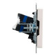 Розетка компьютерная СП RJ45 кат.6 BRITE РК11-БрЖ механизм жемчуж. IEK BR-K10-2-K36