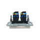 Розетка компьютерная двойн. СП RJ45 кат.6 BRITE РК11-2-БрЖ механизм жемчуж. IEK BR-K20-2-K36