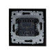 Выключатель 2-кл. СП BRITE ВСР10-2-0-БрС 10А в сборе сталь IEK BR-V20-0-10-K46-F