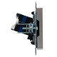 Розетка компьютерная СП RJ45 кат.6 BRITE РК11-БрА механизм алюм. IEK BR-K10-2-K47