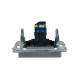 Розетка компьютерная СП RJ45 кат.6 BRITE РК11-БрА механизм алюм. IEK BR-K10-2-K47