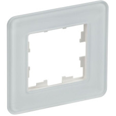 Рамка 1-м BRITE РУ-1-2-Бр стекло бел. RE IEK BR-M12-G-41-K01