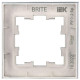 Рамка 1-м BRITE РУ-1-2-Бр стекло маренго матов. IEK BR-M12-G-31-K35