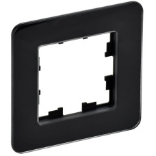 Рамка 1-м BRITE РУ-1-2-Бр стекло черн. RE IEK BR-M12-G-41-K02