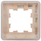 Рамка 1-м BRITE РУ-1-2-Бр стекло дым. RE IEK BR-M12-G-41-K97